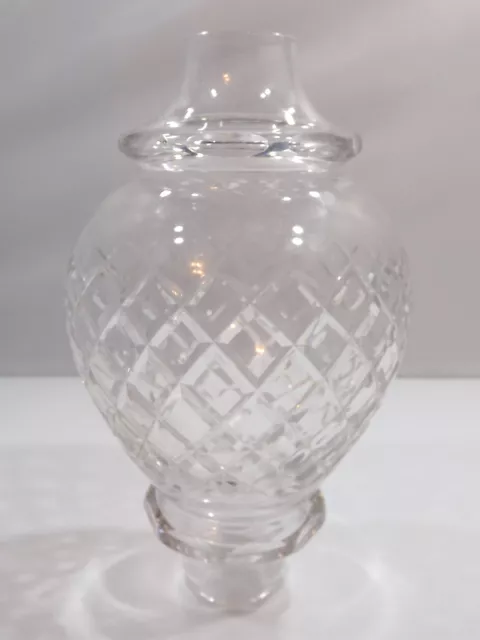 Cut Glass Crystal Table Lamp Shade - Lovely Quality Piece (h:21cm)