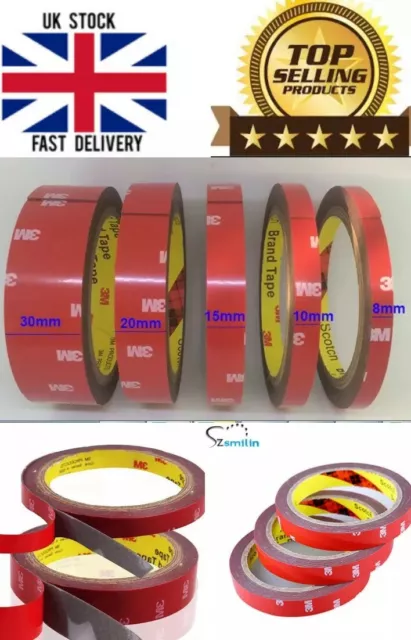 3M™ VHB™ Double Sided Tape Strong Heavy Duty Acrylic Sticky Pads Tape Adhesive