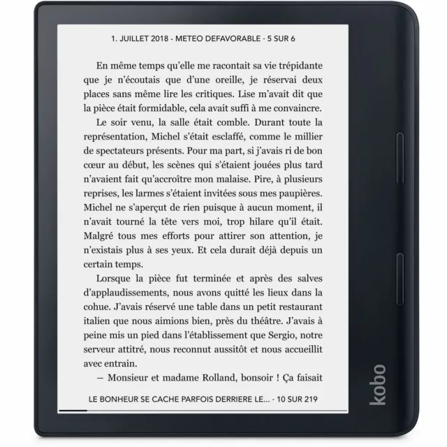 Liseuse eBook KOBO Sage - Noire 8" 300p BT 32Go