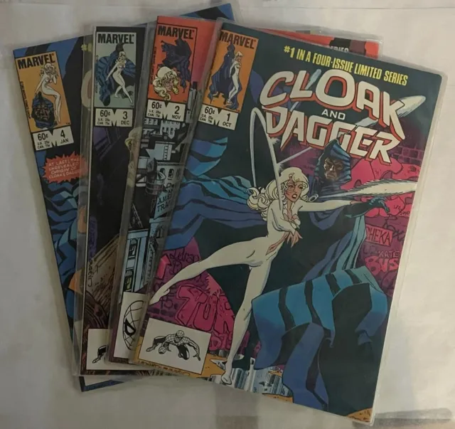 Cloak and Dagger (Complete Set #1 to #4 LIMITED SERIES - MARVEL 1983) NM/MT