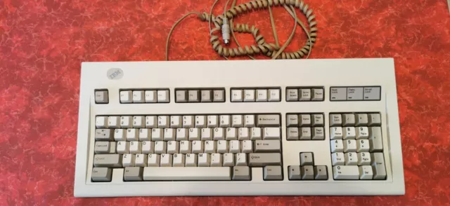 IBM Keyboard Tastatur 1995 1396790 US Layout ANSI Model M Clicky PS/2 ** TOP **