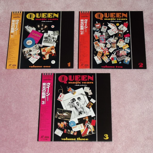 QUEEN The Magic Years Vol. 1, 2 & 3 - RARE 1998 JAPAN REISSUE 3 x LASERDISC SET