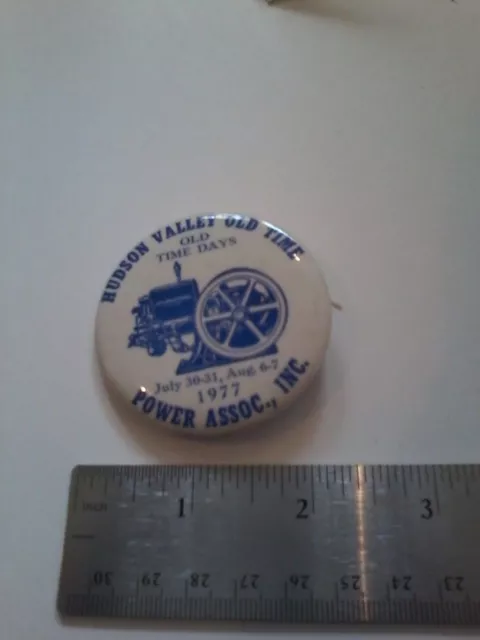 Vintage 1977 Hudson Valley Old Time Days Power Associations Pin