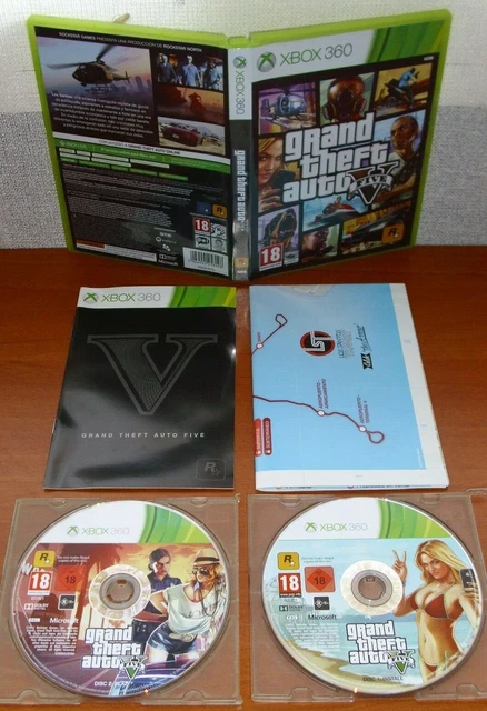 GTA V Grand Theft Auto 5 – Disque D'installation Xbox 360 – PAL, Jaquette