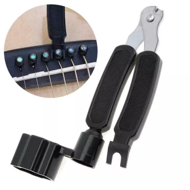 3in1 Tool Guitar Winder + String Cutter + Pin Puller For Guitar Banjo P6M26
