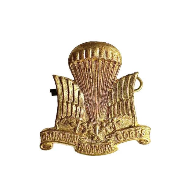 WW2 Canadian 1st Can Para Parachute Corps Cap Badge, Authentic