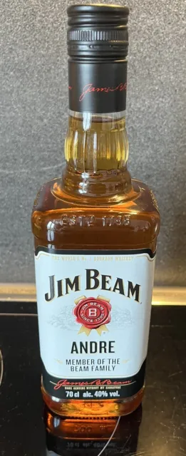 Jim Beam Kentucky Bourbon Wiskey - 0,7L, 40% vol personalisiert ANDRE  OVP NEU