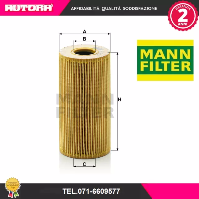 HU618X Filtro olio (MARCA-MANN FILTER).