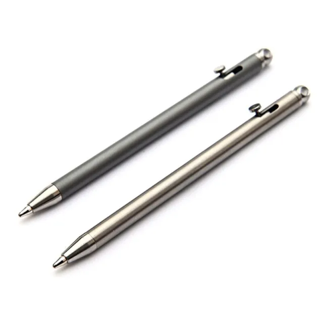 Mini Titanium Tactical Pen Key Chain Pendant Ball pen Outdoor Pocket EDC Tool