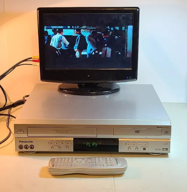 PANASONIC DVD VCR Combo Player VHS Recorder w/ Remote TESTED PV-D4743S ...