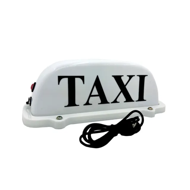 Rechargeable Wireless Li-battery Taxi Sign Cab Top Roof Magnetic Base LED Light