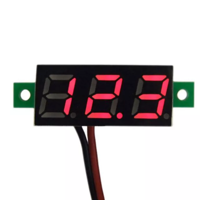 0.28 Inch Digital Volt Meter Bright LED Display Two Wires Volt Voltmeter