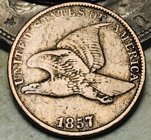 1857 Flying Eagle Cent One Penny 1C Ungraded Choice US Coin CC18142