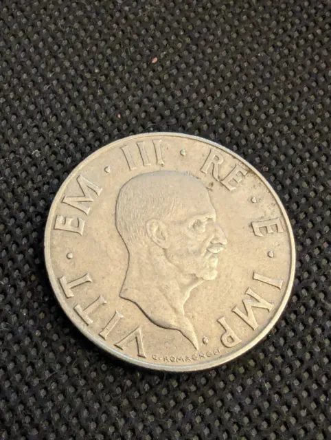 ITALIA 1940 R ITALY 2 LIRE XVIII VITTORIO EMANUELE III KM 78b BU CONDITION