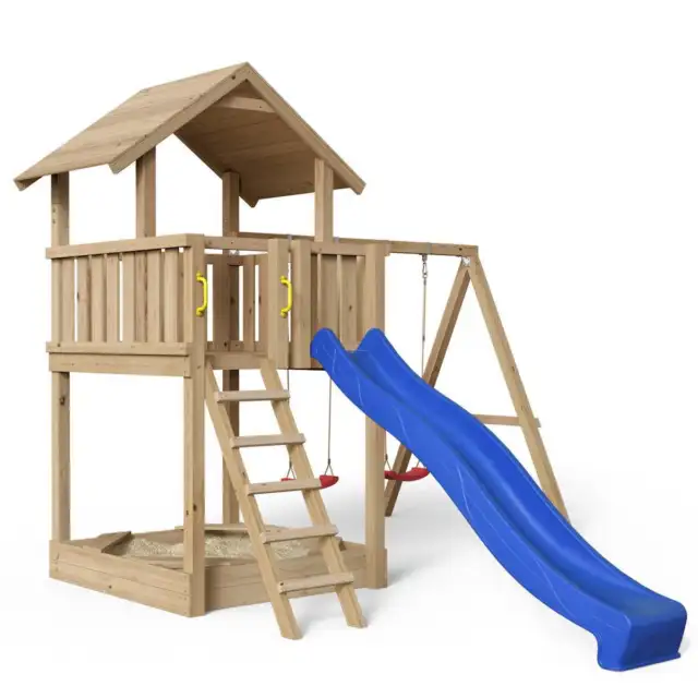 Spielturm Mia Swing  - natürlich Lärchenholz - dauerhaft witterungsbeständig