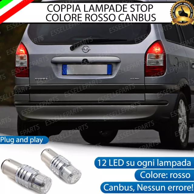 Coppia Lampade Led Stop Canbus Posteriori Opel Zafira A Colore Rosso Canbus