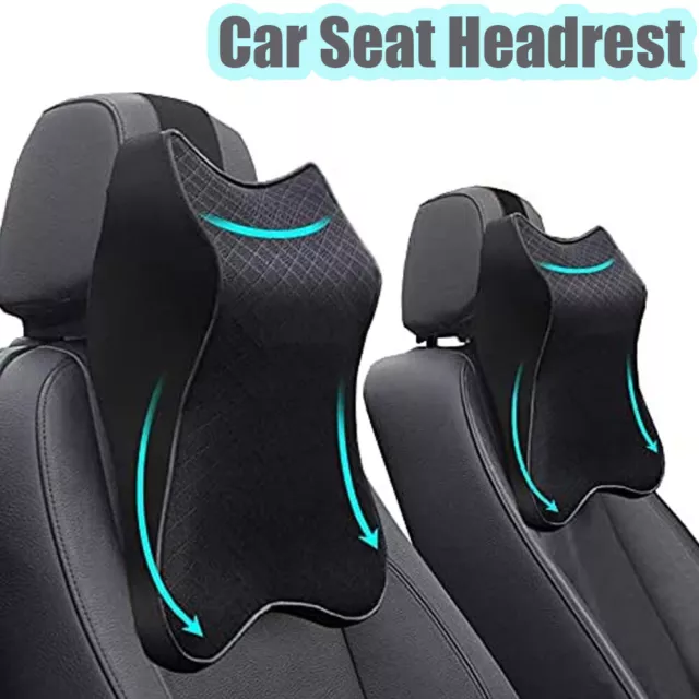 1/2/3/4/5x Car Seat Headrest Pad Memory Foam Pillow Mat Head Neck Rest Cushion