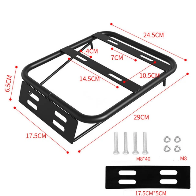 Modified Motorcycle Scooter Rear Luggage Rack Tail Holder Carrier Shelf Support