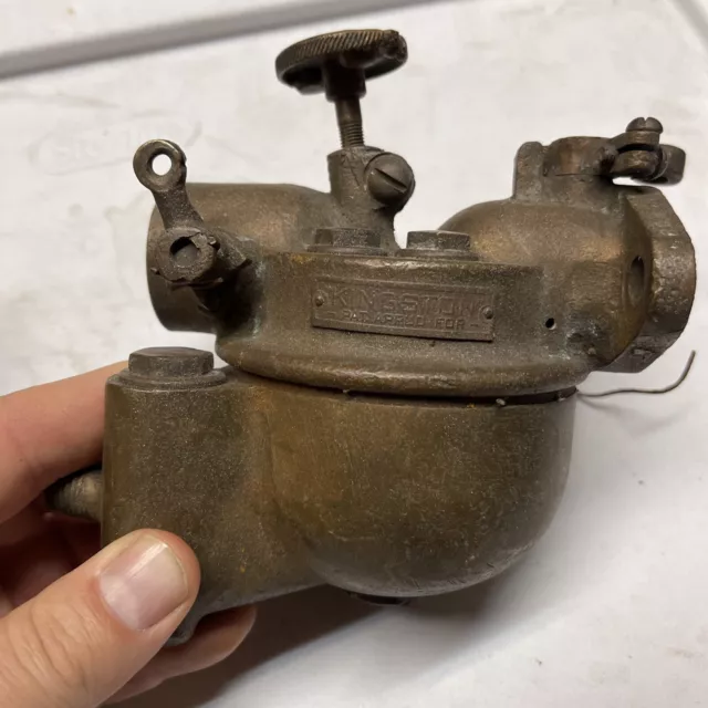 kingston Pats applied carburetor Model T Ford brass barn find