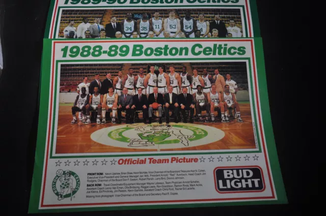 1988-9 & 1989-90 Boston Celtics Team Picture by Bud Light