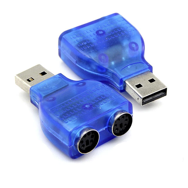 1x USB Male to PS2 Female Cable Adapter Converter Use For Keyboard MousY-AJ