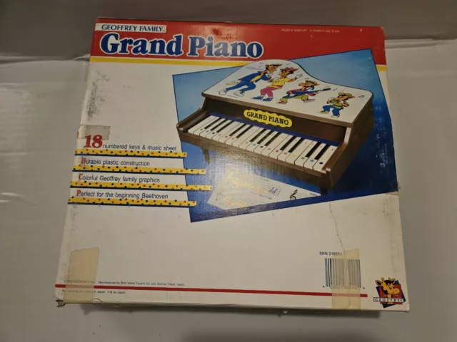 TOYS R US Grand Piano Geoffrey Family Vtg 1988 In Box Giraffe Play