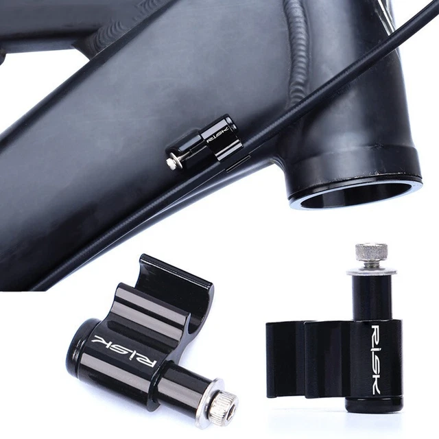 Lot De 10 Colliers De Câble De Frein Pour Fourche De Vélo – Diamètre Intérieur 5,5 Mm, Plastique + Inox, Noir, Pour VTT, Route, BMX