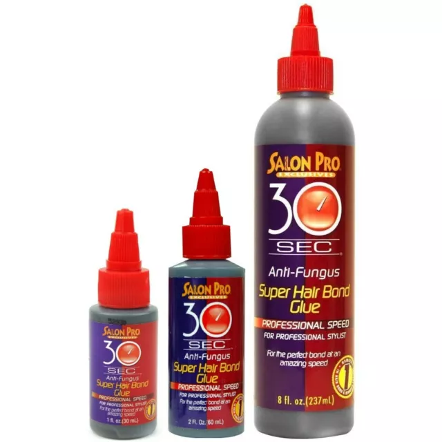 Salon Pro 30 Sec Super Hair Bond Glue Black Lace Wig/Weave Adhesive