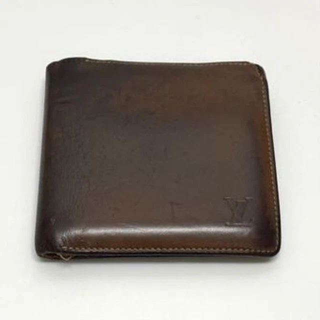 LOUIS VUITTON Portefeuil Marco Nomad Folding Wallet Brown Men s Brand