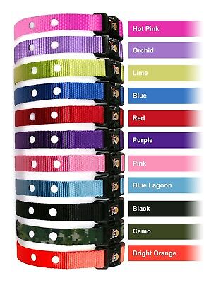 Electric Dog Fence Replacement Collar Straps  - 11 Colors and Lifetime Warranty!