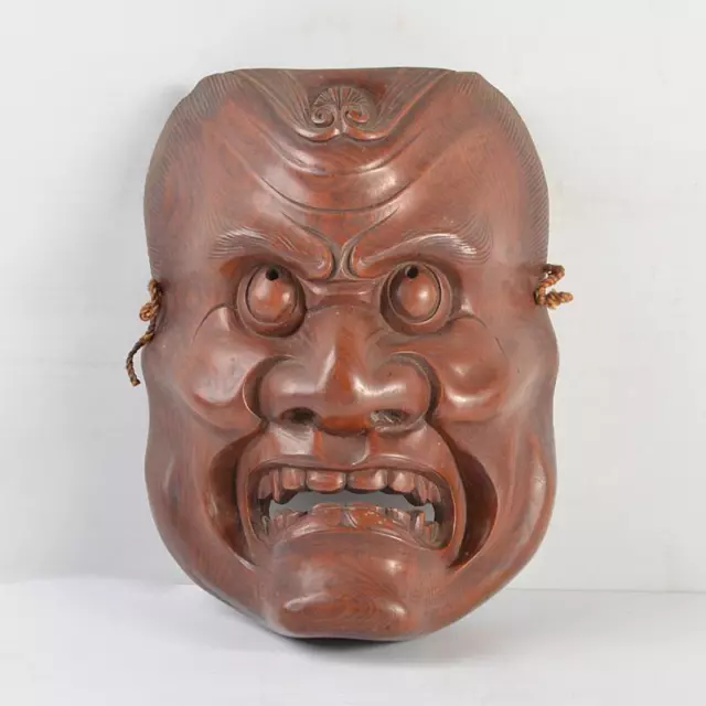 Nohgaku Gagaku Noh Mask Wood Carving Pop-Up Fishing Eye from Japan