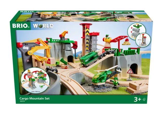 Brio World Eisenbahn Set Gebirgs Frachten Set Deluxe 49 Teile 36010