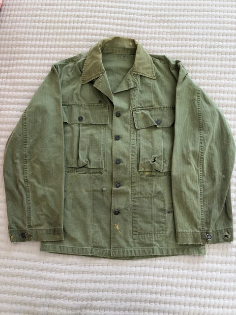 U.S. MILITARY VINTAGE WW2 13-Star Button HBT Jacket 1940s Rare 32R M/L ...