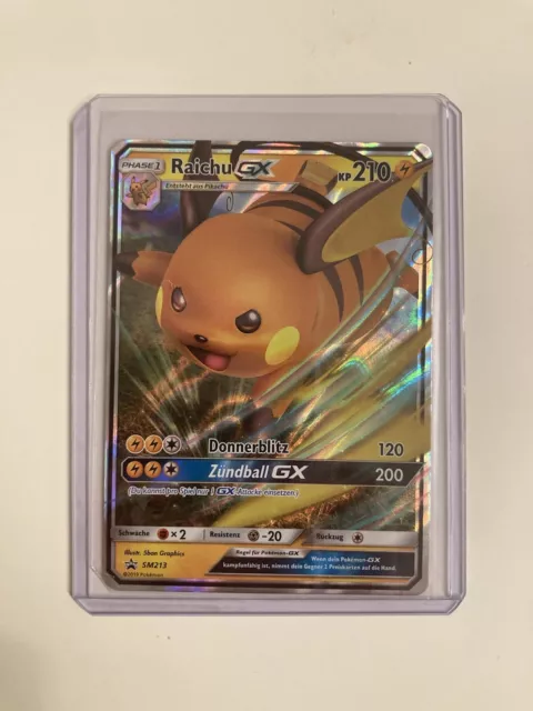 Raichu GX SM213 Holo Verborgenes Schicksal Englisch Black Star Promo NM Pokemon