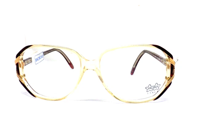 Monture pour Lunettes de Vue Femme Luxottica Vintage Anni 80 Italie Plastique En