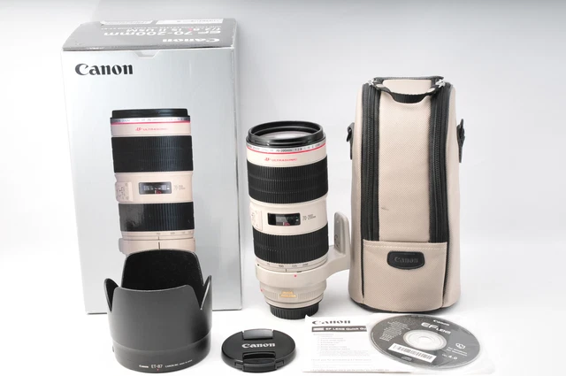 [Top MINT w/Case Hood Box CD] Canon EF 70-200mm f2.8 L IS II USM Lens From JAPAN