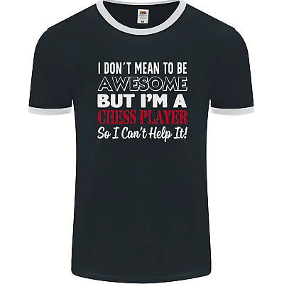 I Dont Mean to Be Chess Player Mens Ringer T-Shirt FotL
