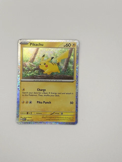 Japanese Pikachu Mcdonald's Card Pikachu 020/M-P 2025 McDonald's Promo Pokemon  Card  Japanese, Holo, Near Mint