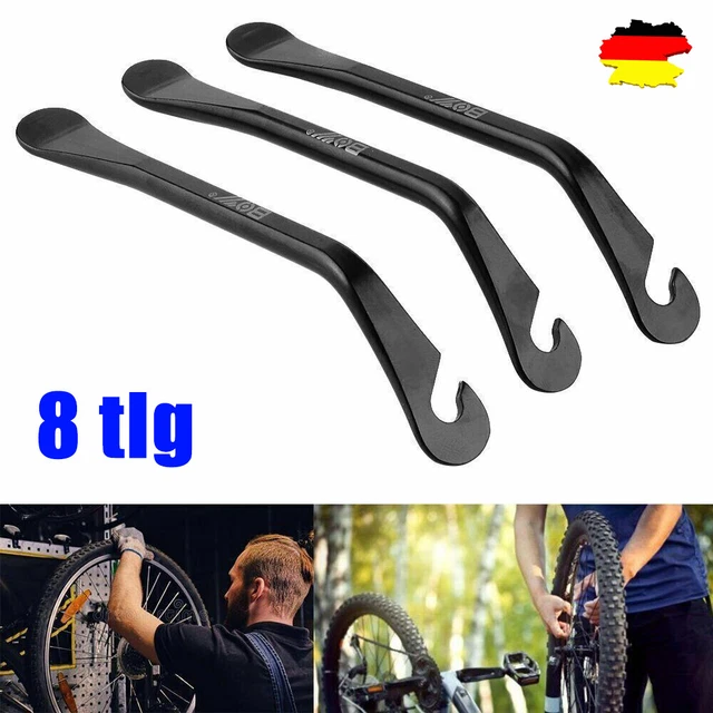 VORCOOL Reifenheber Aus Stahl – 2-teiliges Set, 12 Cm Lang, Perfekt Zum Reifenwechseln Am Fahrrad