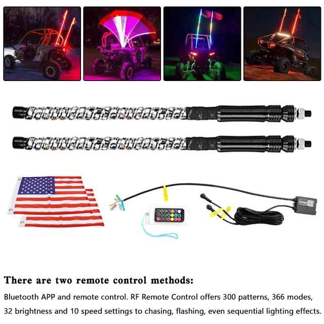 Lighted Whip Flag - Can-Am Off-Road Lighted Whip Flag - Can-Am Off-Road