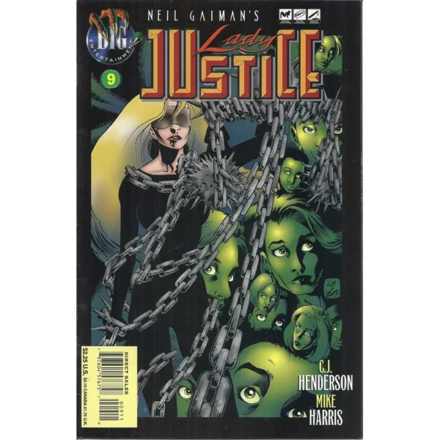 Lady Justice #9 Neil Gaimans Big Entertainment Comics Bücher 02/1997 Band 2