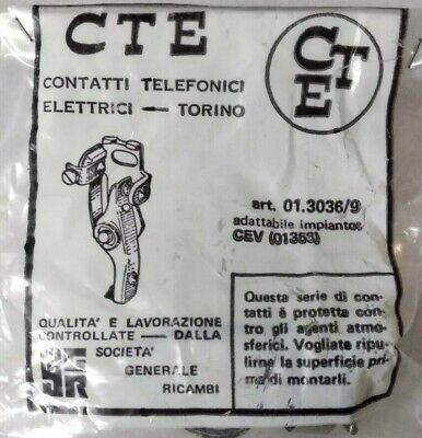 01.3036/9 ADATTO IMPIANTO CEV 01356 CEV PUNTINE NOS MARCA CTE ART 