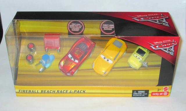 DISNEY PIXAR CARS Diecast FIREBALL BEACH RACE 4-Pack - BNIB - 2016 ...
