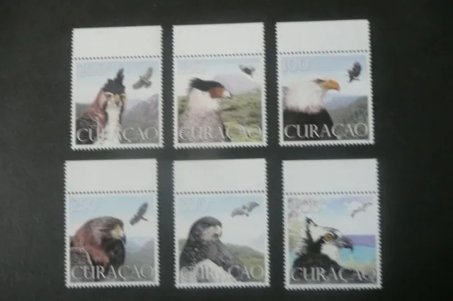 Curacao 2014  BIRDS OF PREY   MNH  complete set of 6
