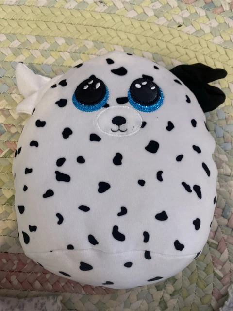 TY Squish a Boo Fetch Dalmatian puppy dog soft toy.FREE PP.