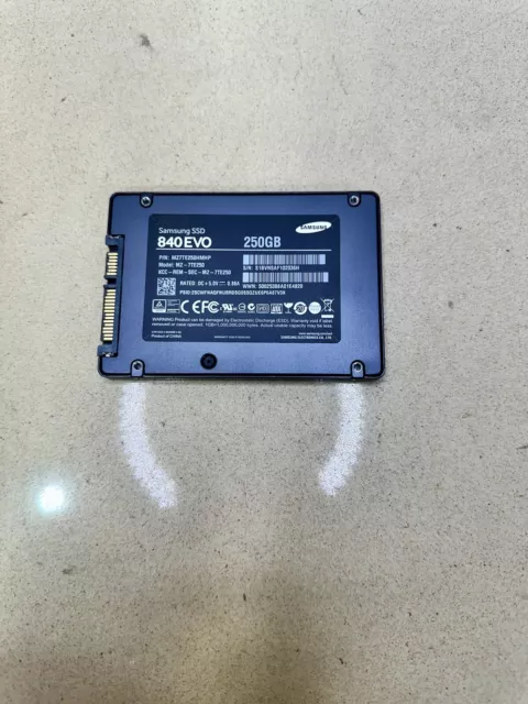 Samsung 840EVO MZ-7TE250 250GB 2.5" Internal Solid State Drive SSD