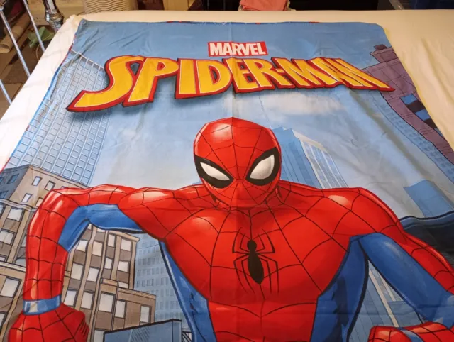 Juego de ropa de cama y funda de almohada Spiderman individual Marvel reversible