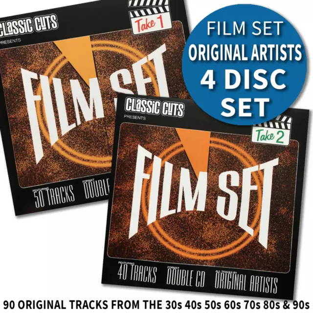 Classic Cuts Film Set Movie Theme and Songs 90 Tracks 4 CD's Original Recordings