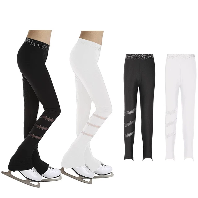 Modellino Bambine Pantaloni Pattinaggio Collant Scintille Pantaloni Ginnastica Sfondi Sportivi