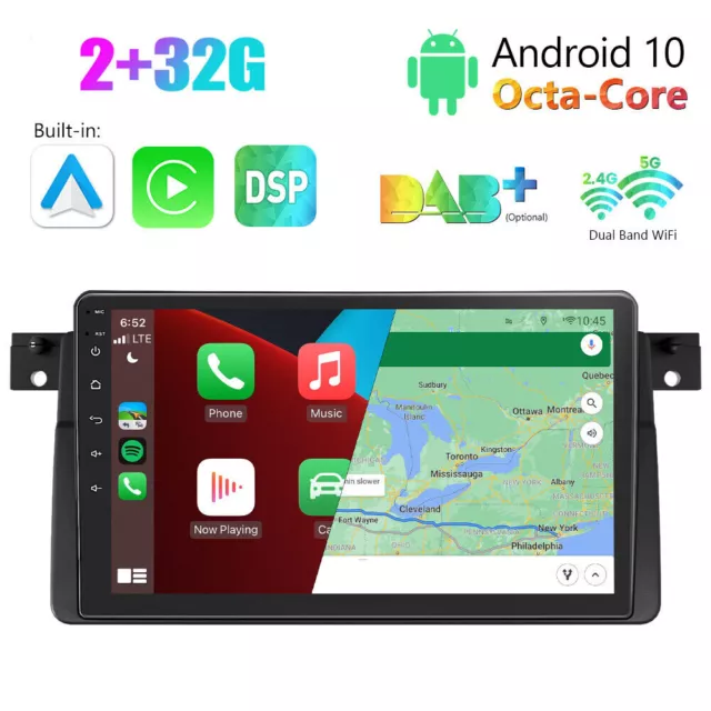 Für BMW E46 M3 Eonon Q50SE 8Kern Android Auto Autoradio 9" GPS Navi CarPlay Wlan